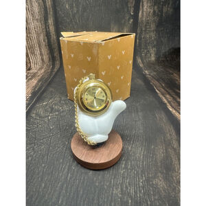Disney Collectible Clock Gold White